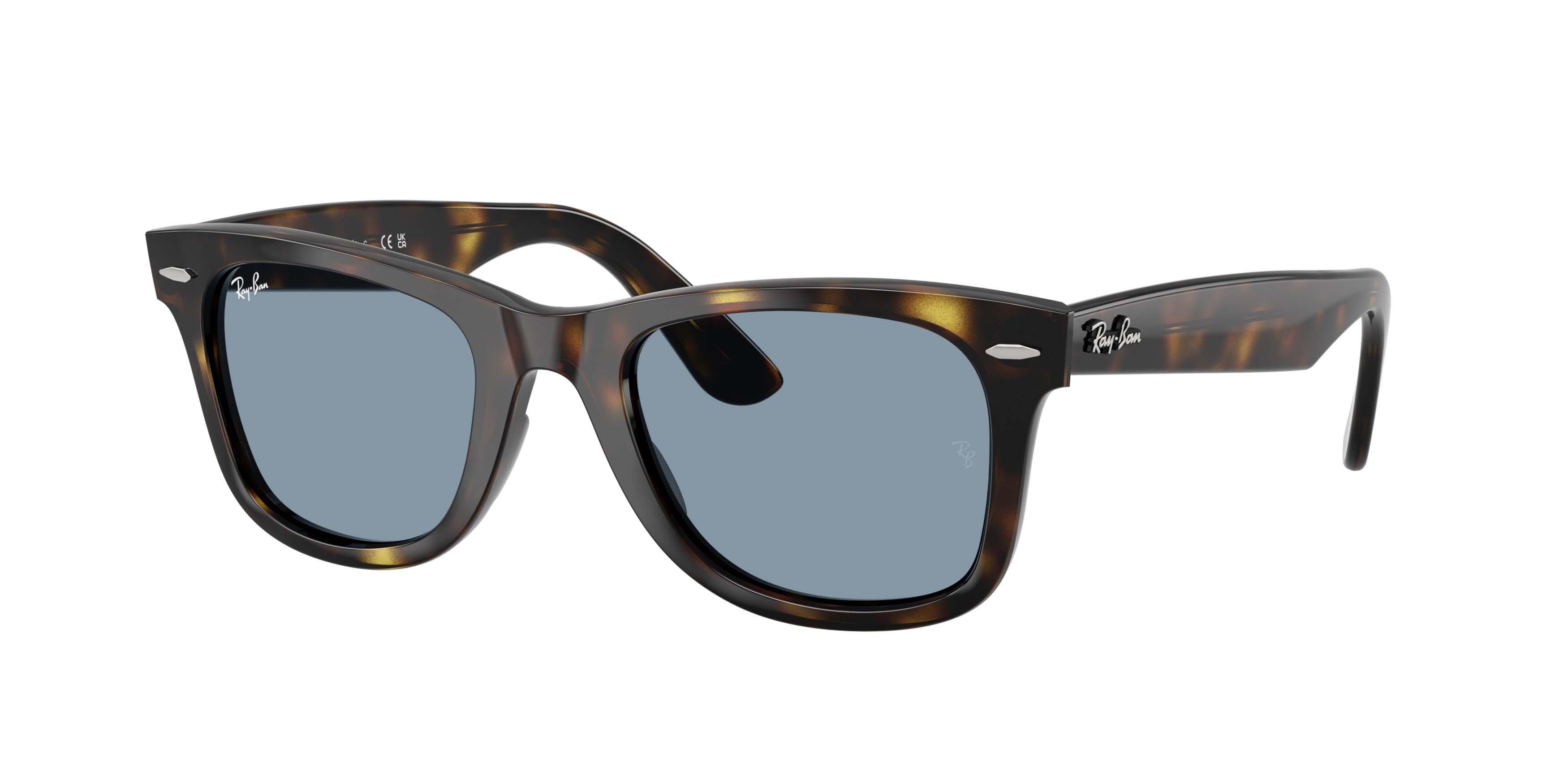 Ray-Ban Wayfarer Ease Blue Sunglasses - Havana - BROWN/BLUE